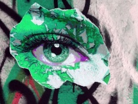 Graffiti-Auge