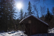 Hiking Shelter In Winter