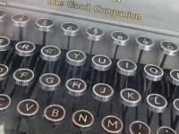 Vecchie chiavi della macchina da scriver