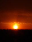 Pomarańczowy zachód słońca