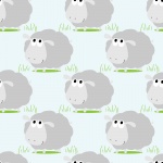 Sfondo di cartone animato di pecore