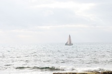 White Sailing Boat