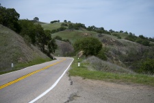 Winding country highway