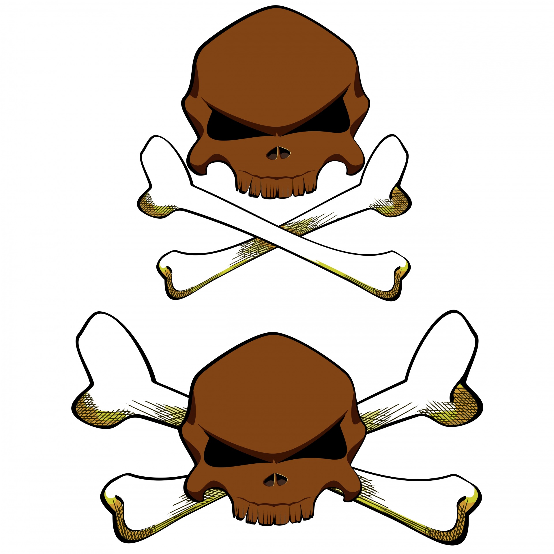 Cartoon Skull And Crossbones Free Stock Photo - Public Domain Pictures