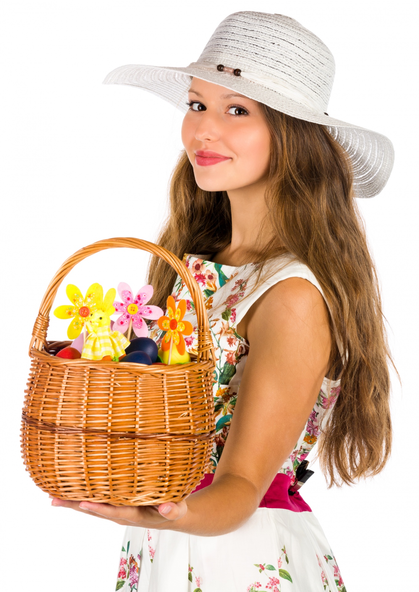 easter-woman-and-basket-free-stock-photo-public-domain-pictures