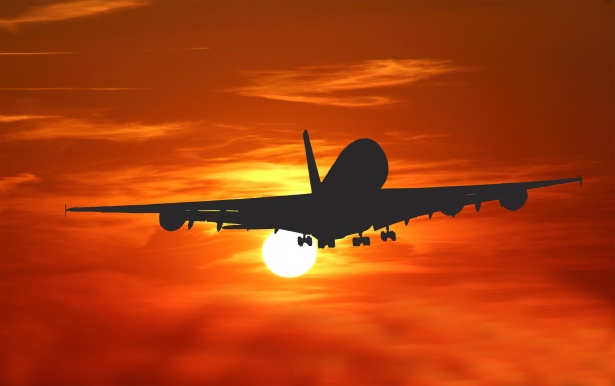 Airplane Sunset Travel Free Stock Photo - Public Domain Pictures