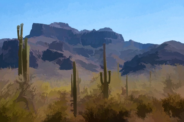 Arizona Desert Peisaj Pictat Poza Gratuite Public Domain Pictures