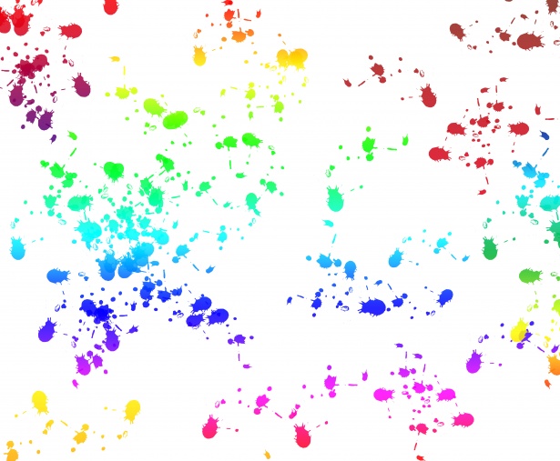 Paint Splatter Colorful Background Free Stock Photo - Public Domain ...