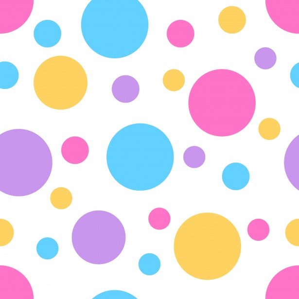 Polka Dots Colorful Background Free Stock Photo - Public Domain