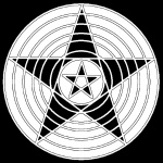 Pentagram decorativo abstrato