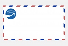 Enveloppe de courrier aérien