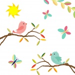 Birds Clipart Ilustrație