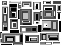 Schwarze und graue quadratische Blöcke