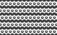 Alb negru background hexagons