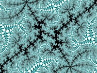 Blue Fractal Pattern