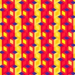 Bright colorful geometric pattern