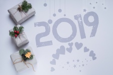 Vánoční, dárky, nový rok, 2019,