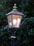 Lámpara clásica de noche al aire libre