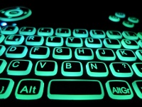 Azerty klávesnice modré podsvícení