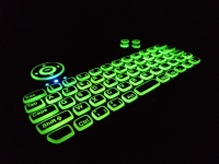 Azerty-Tastatur grüne Hintergrundbeleuch