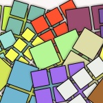 Color squares with material grid