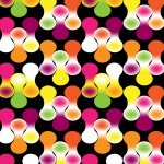 Colorful connect-circles pattern