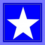 Estrela decorativa de cinco pontas