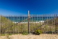 Fence on a beach