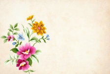 Fiore, floreale, sfondo, confine