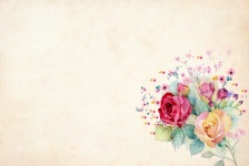 Flor, floral, fondo, frontera