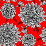 Blommor mönster design illustration