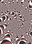 Fractal pattern in a brown colors