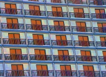 Hotel Windows Background Brown
