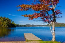 Jezero molo na podzim