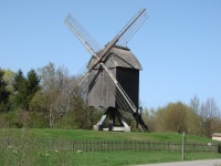 Molino de viento medieval