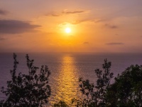 Morgon soluppgång kusten Australien