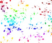 Pinte o fundo colorido do Splatter