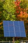Fotovoltaické panely na podzim