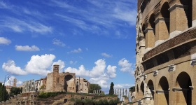 Ruiner i Rom Italien