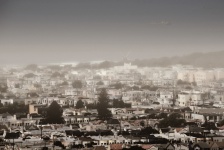 San Francisco City Foggy