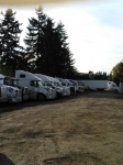 Semi Truck Parking Lot