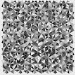 Silver triangles mosaic background
