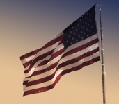 Sunrise American Flag Background 2