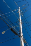Utility pole wires
