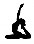 Yoga, fitness, motion, posera,