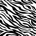 Impressão de padrão de pele de zebra