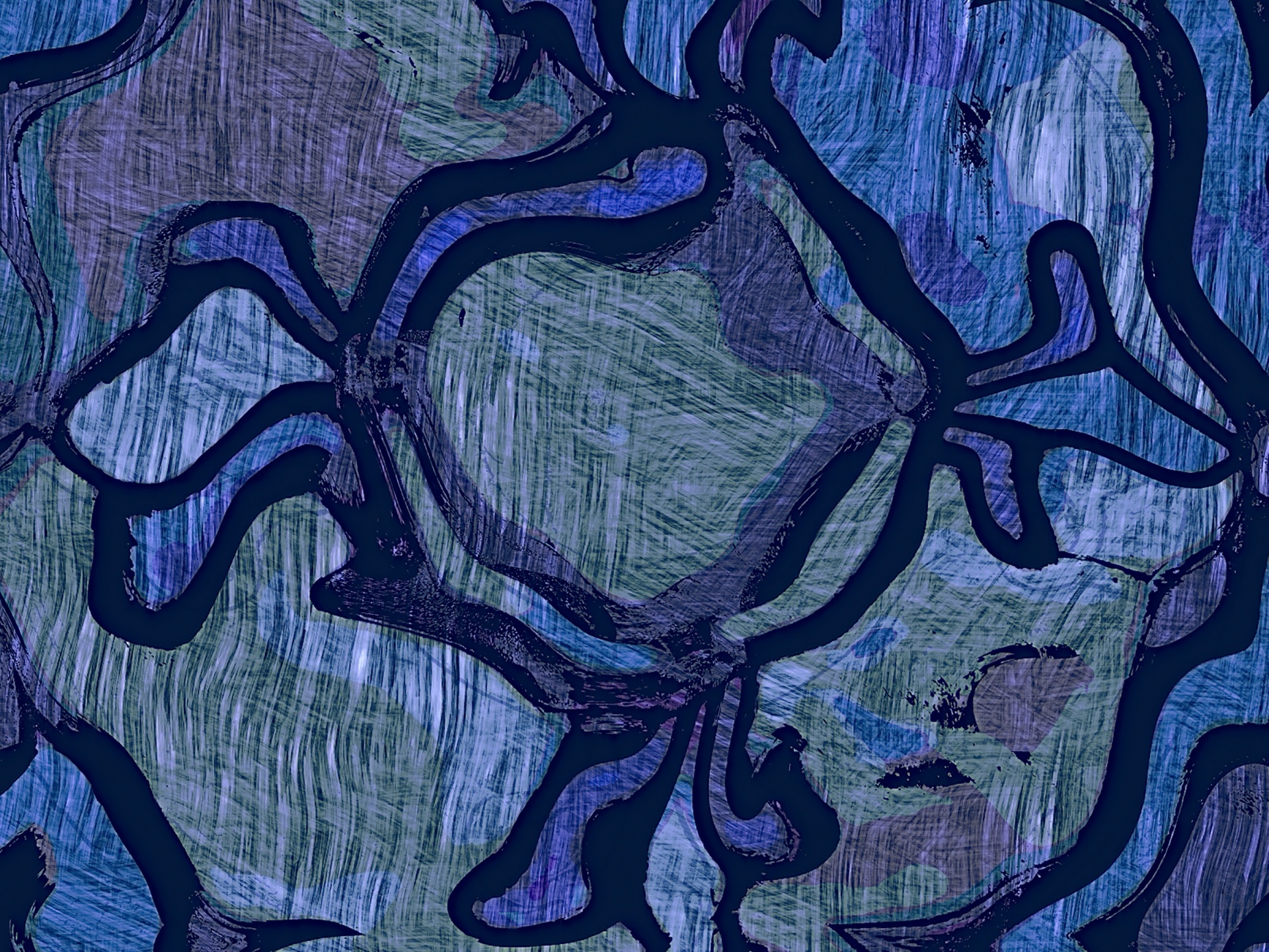 Abstracte Kompasachtergrond - Blauw