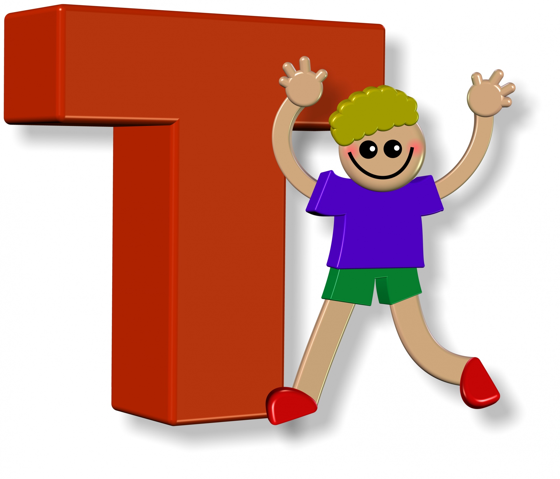 Alfabetet T Pojke