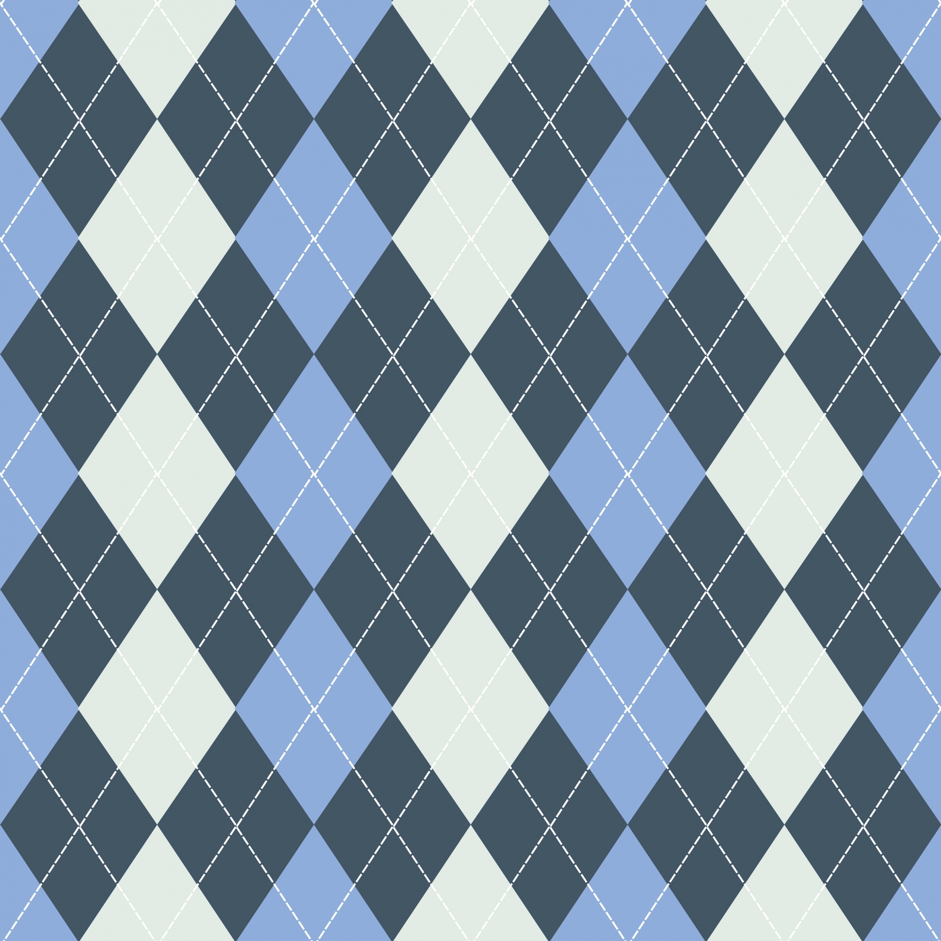 Argyle patroon achtergrond blauw