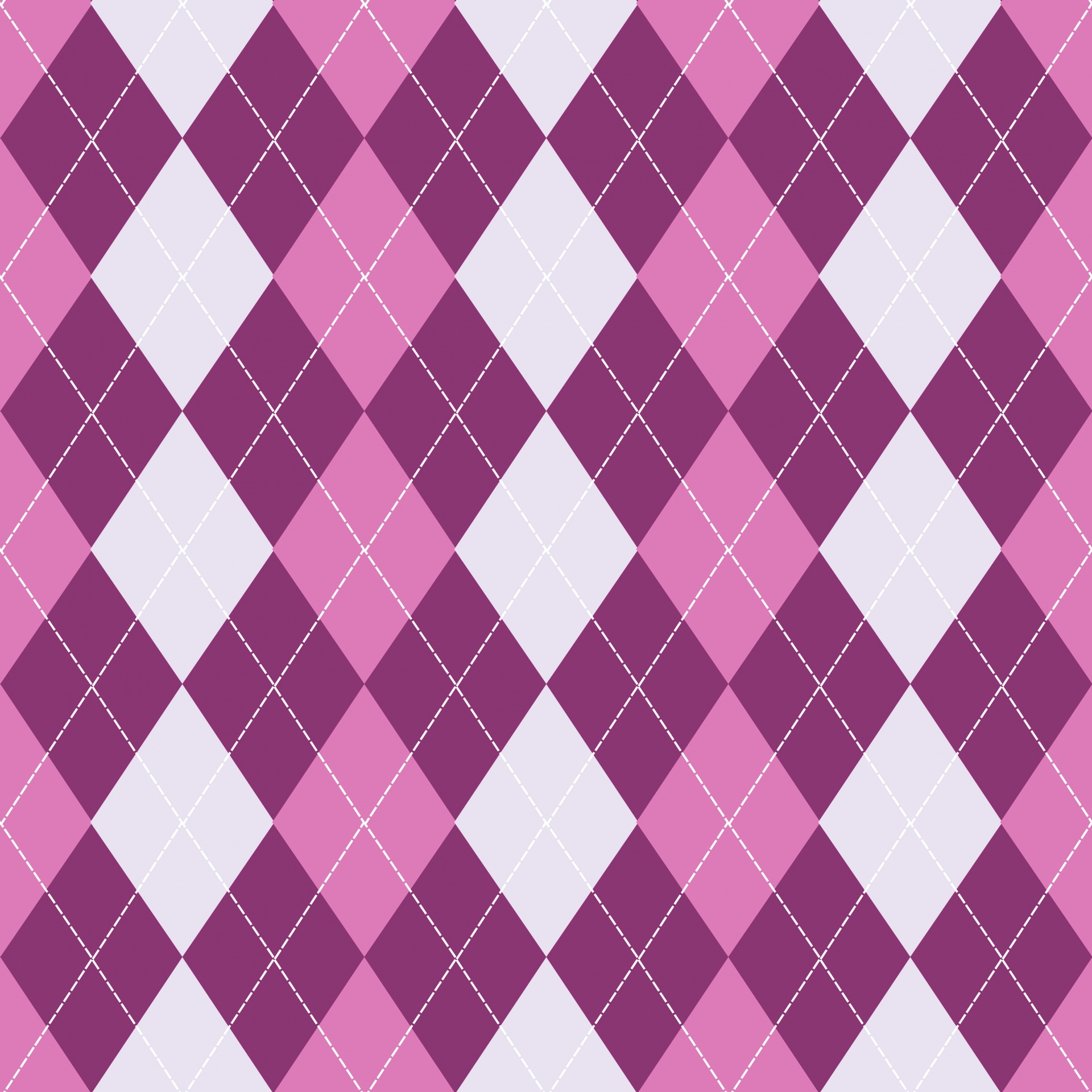 Papel de parede de padrão argyle rosa